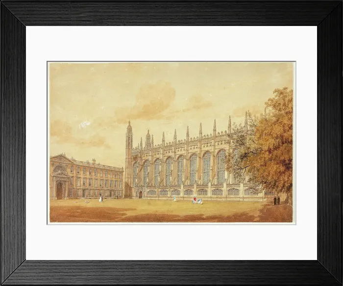 Framed Print : South Side of King's College Chapel, Cambridge, 1815 / 20. Creator: Frederick Mackenzie Framed Print : South Side of King's College Chapel, Cambridge, 1815 / 20. Creator: Frederick Mackenzie