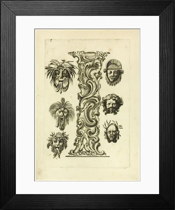 Framed Print : Letter I, 1630. Creator: Pierre Aubry Framed Print : Letter I, 1630. Creator: Pierre Aubry