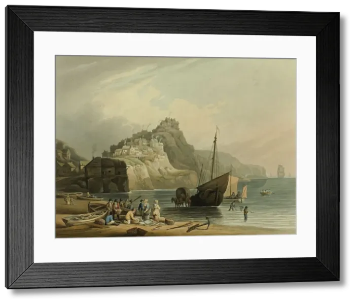 Framed Print : Robin Hood's Bay, n.d. Creator: Francis Nicholson Framed Print : Robin Hood's Bay, n.d. Creator: Francis Nicholson