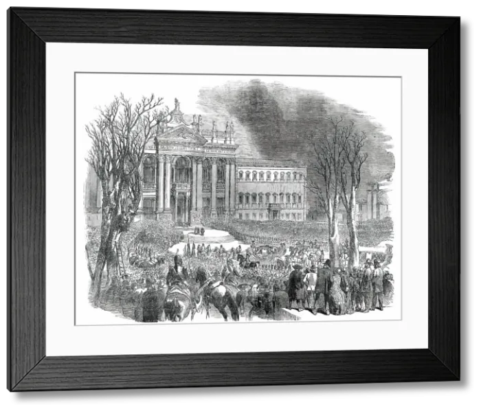 Framed Print : Return of the Pope to Rome - the Procession at the Church of San Giovanni, 1850. Creator: Unknown Framed Print : Return of the Pope to Rome - the Procession at the Church of San Giovanni, 1850. Creator: Unknown