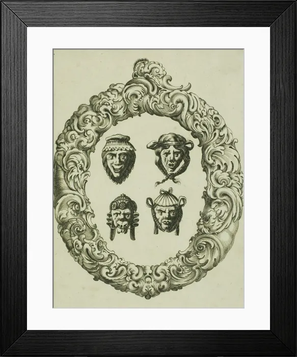 Framed Print : Letter O, 1630. Creator: Pierre Aubry Framed Print : Letter O, 1630. Creator: Pierre Aubry