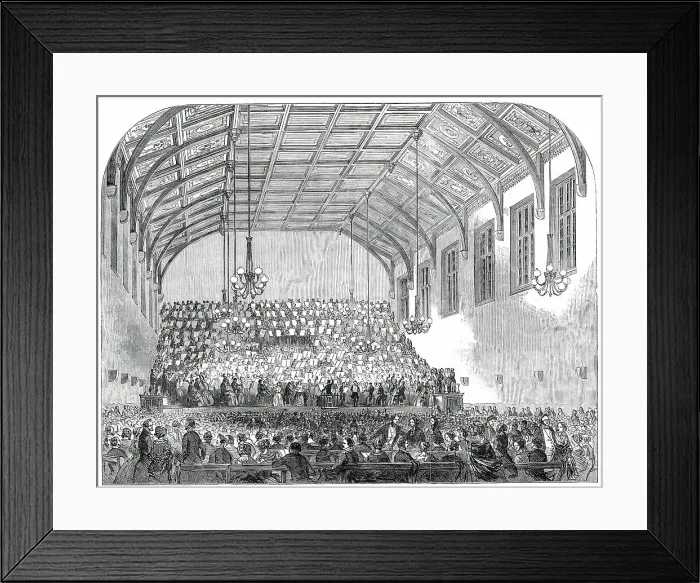 Framed Print : Opening of St. Martin's Hall, Long-Acre, 1850. Creator: Unknown Framed Print : Opening of St. Martin's Hall, Long-Acre, 1850. Creator: Unknown