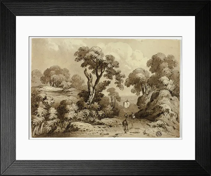 Framed Print : Lane Scene, Dorking, n.d. Creator: James Robertson Framed Print : Lane Scene, Dorking, n.d. Creator: James Robertson