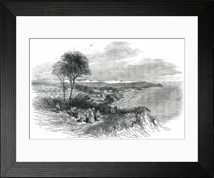 Framed Print : Budleigh Salterton, Devon, 1850. Creator: Unknown Framed Print : Budleigh Salterton, Devon, 1850. Creator: Unknown