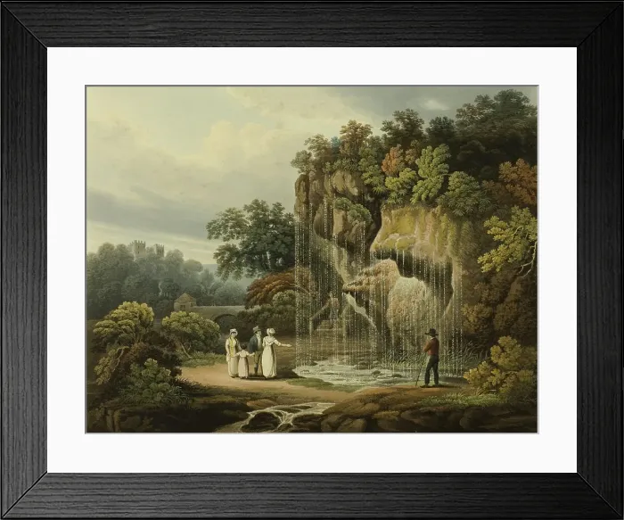 Framed Print : The Dropping Well at Knar Knarcsborough, n.d. Creator: Francis Nicholson Framed Print : The Dropping Well at Knar Knarcsborough, n.d. Creator: Francis Nicholson
