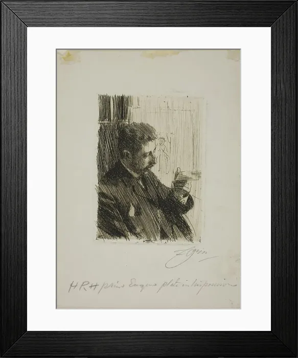 Framed Print : H. R. H. Prince Eugen of Sweden, 1891. Creator: Anders Leonard Zorn Framed Print : H. R. H. Prince Eugen of Sweden, 1891. Creator: Anders Leonard Zorn