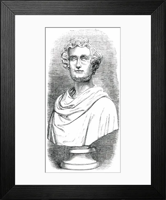 Framed Print : Bust of Mr. Hullah, 1850. Creator: Unknown Framed Print : Bust of Mr. Hullah, 1850. Creator: Unknown