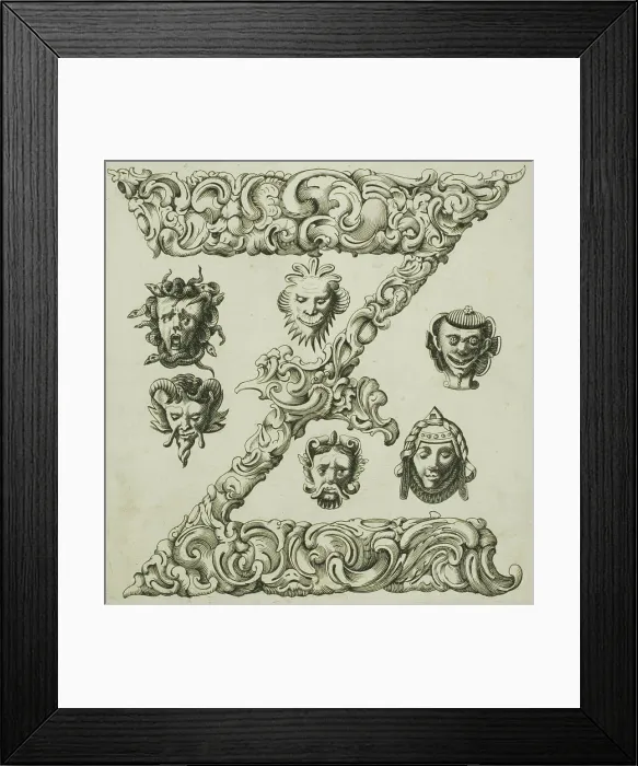 Framed Print : Letter Z, 1630. Creator: Pierre Aubry Framed Print : Letter Z, 1630. Creator: Pierre Aubry