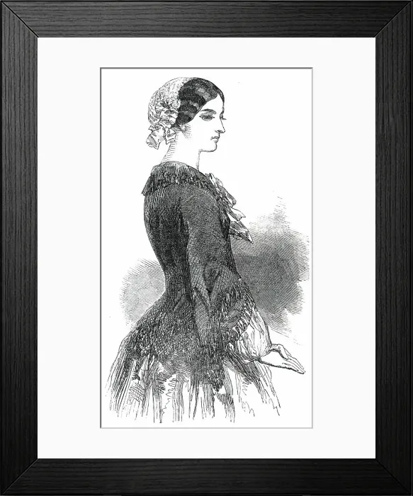 Framed Print : Fashions for May - Lace Jacquette, 1850. Creator: Unknown Framed Print : Fashions for May - Lace Jacquette, 1850. Creator: Unknown