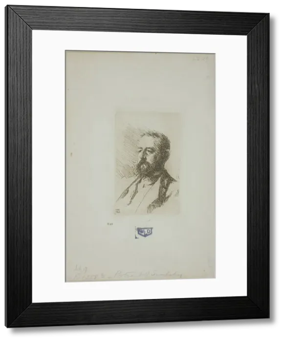 Framed Print : Carl Snoilsky, 1888. Creator: Anders Leonard Zorn Framed Print : Carl Snoilsky, 1888. Creator: Anders Leonard Zorn