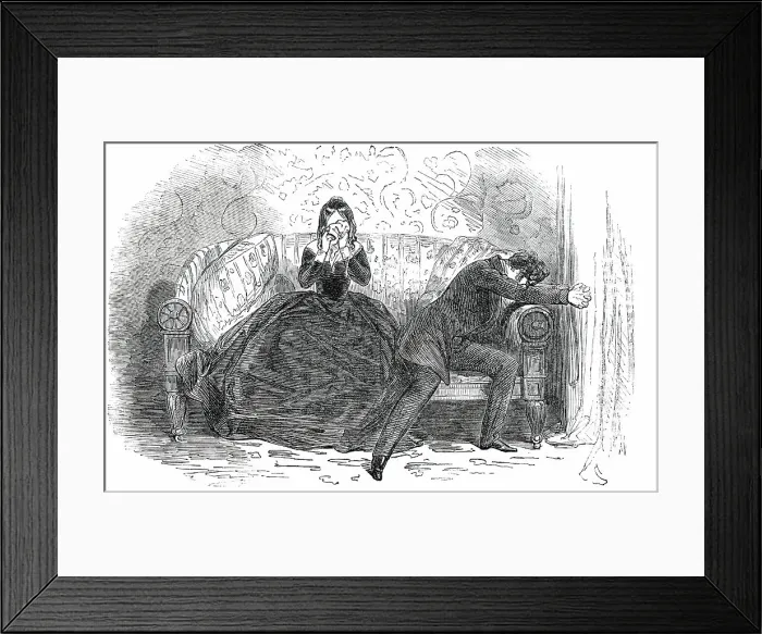 Framed Print : A prison of shame - perhaps a penal settlement - stared him in the face, 1850. Creator: Unknown Framed Print : A prison of shame - perhaps a penal settlement - stared him in the face, 1850. Creator: Unknown
