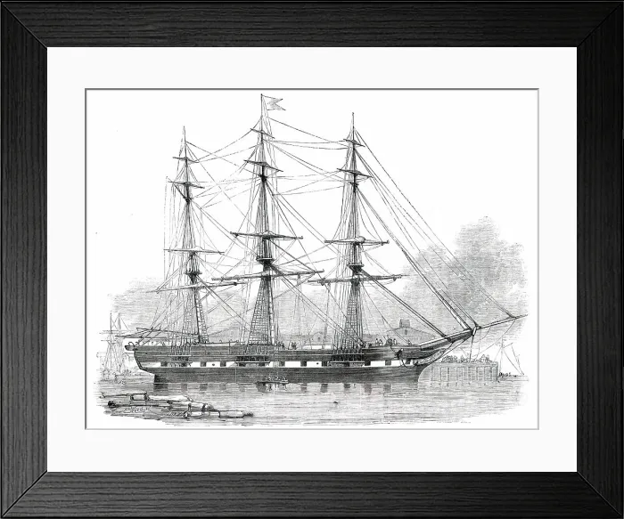 Framed Print : New York American Line Ship, Cornelius Grinnell, 1850. Creator: Smyth. New York American Line Ship, Cornelius Grinnell, 1850. Creator: Smyth Framed Print : New York American Line Ship, Cornelius Grinnell, 1850. Creator: Smyth. New York American Line Ship, Cornelius Grinnell, 1850. Creator: Smyth