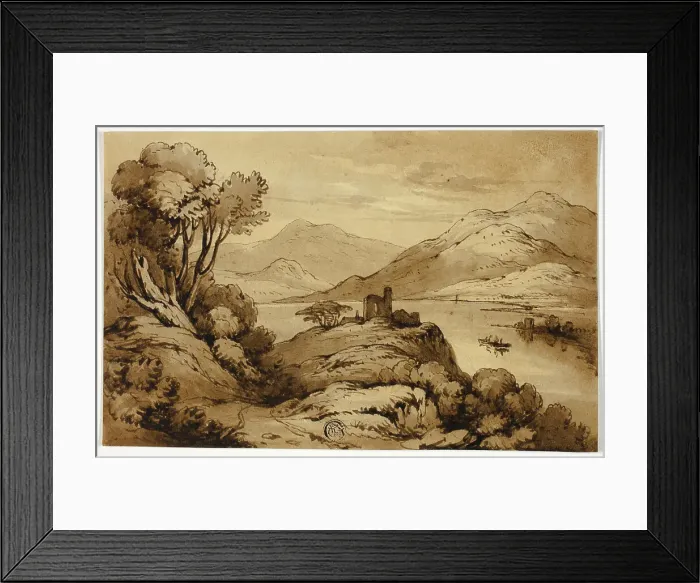 Framed Print : View of Mountain Lake, n.d. Creator: James Robertson Framed Print : View of Mountain Lake, n.d. Creator: James Robertson