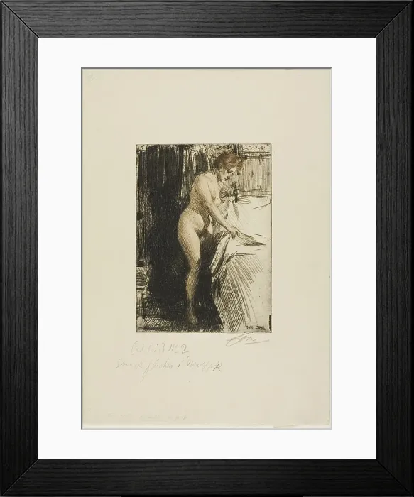 Framed Print : Olandine, 1904. Creator: Anders Leonard Zorn Framed Print : Olandine, 1904. Creator: Anders Leonard Zorn