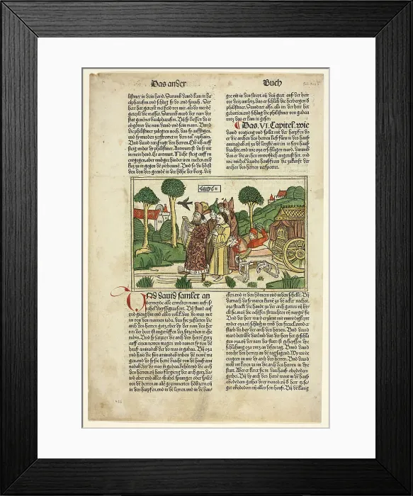 Framed Print : David and the Chosen Men of Israel Accompanying the Ark from The Bible... assembled 1929. Creators: Unknown, Anton Koberger, Wilhelm Ludwig Schreiber Framed Print : David and the Chosen Men of Israel Accompanying the Ark from The Bible... assembled 1929. Creators: Unknown, Anton Koberger, Wilhelm Ludwig Schreiber