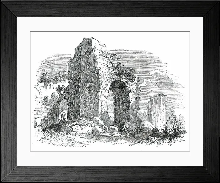 Framed Print : Baths of Caracalla - Rome, 1850. Creator: Unknown Framed Print : Baths of Caracalla - Rome, 1850. Creator: Unknown