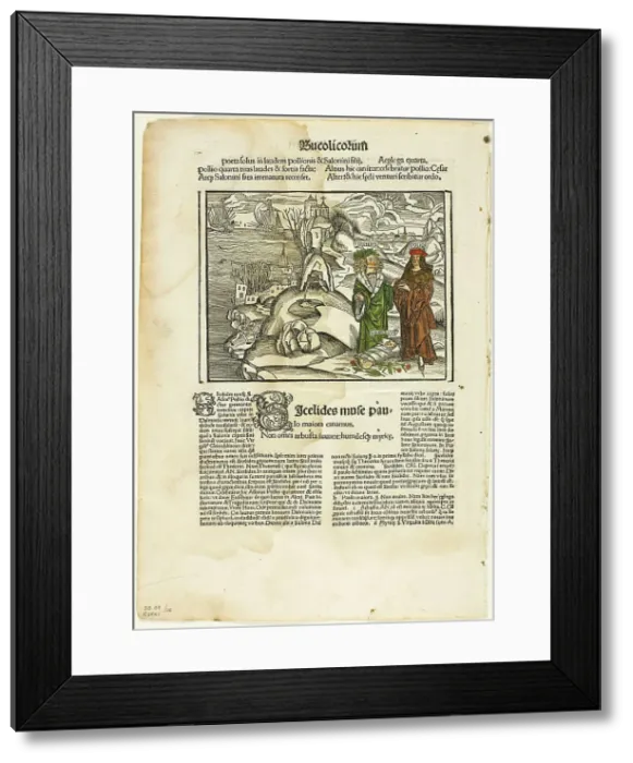 Framed Print : Illustration from Virgilius Opera, plate fourteen from Woodcuts... 1502, assembled... 1937. Creators: Unknown, Max Geisberg Framed Print : Illustration from Virgilius Opera, plate fourteen from Woodcuts... 1502, assembled... 1937. Creators: Unknown, Max Geisberg