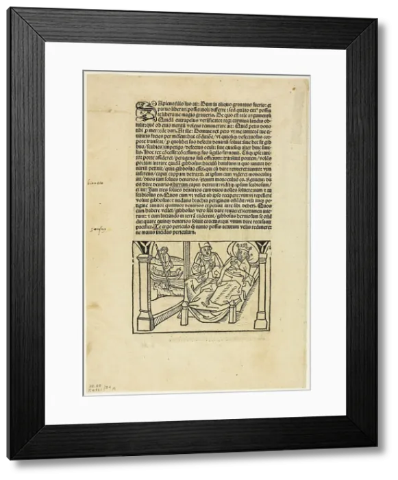 Framed Print : Illustration from Fabulae Aesopi, plate 34 from Woodcuts... 1501, assembled...1937. Creators: Unknown, Max Geisberg. Illustration from Fabulae Aesopi, plate 34 from Woodcuts... 1501, assembled...1937. Creators: Unknown, Max Geisberg Framed Print : Illustration from Fabulae Aesopi, plate 34 from Woodcuts... 1501, assembled...1937. Creators: Unknown, Max Geisberg. Illustration from Fabulae Aesopi, plate 34 from Woodcuts... 1501, assembled...1937. Creators: Unknown, Max Geisberg
