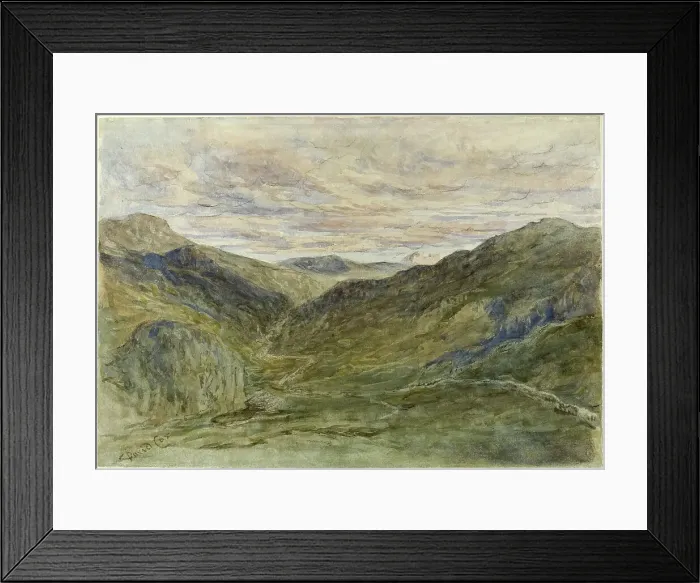 Framed Print : View in Wales, n.d. Creator: David Cox the elder Framed Print : View in Wales, n.d. Creator: David Cox the elder