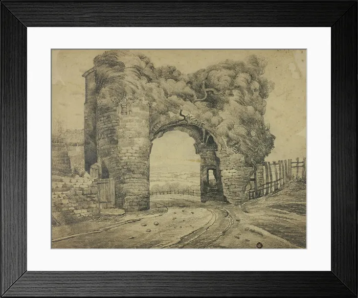 Framed Print : Rye Gate, Winchelsea, Kent, n.d. Creator: Unknown Framed Print : Rye Gate, Winchelsea, Kent, n.d. Creator: Unknown