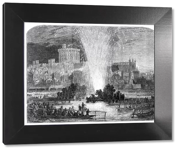 Election Saturday at Eton - Regatta and Fireworks, 1850. Creator: Unknown