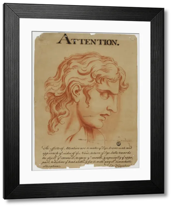 Framed Print : Attention, after 1698. Creator: Eduardus Jacobus Framed Print : Attention, after 1698. Creator: Eduardus Jacobus