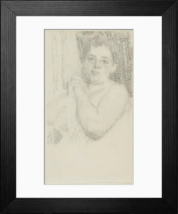 Framed Print : Woman with Hands Clasped, n.d. Creator: Anders Leonard Zorn Framed Print : Woman with Hands Clasped, n.d. Creator: Anders Leonard Zorn