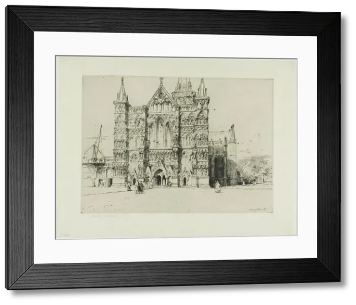 Framed Print : Salisbury Cathedral, 1897. Creator: Charles John Watson Framed Print : Salisbury Cathedral, 1897. Creator: Charles John Watson