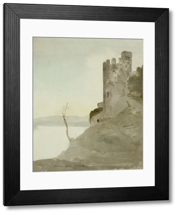 Framed Print : Conway Castle, 1802. Creator: Cornelius Varley Framed Print : Conway Castle, 1802. Creator: Cornelius Varley