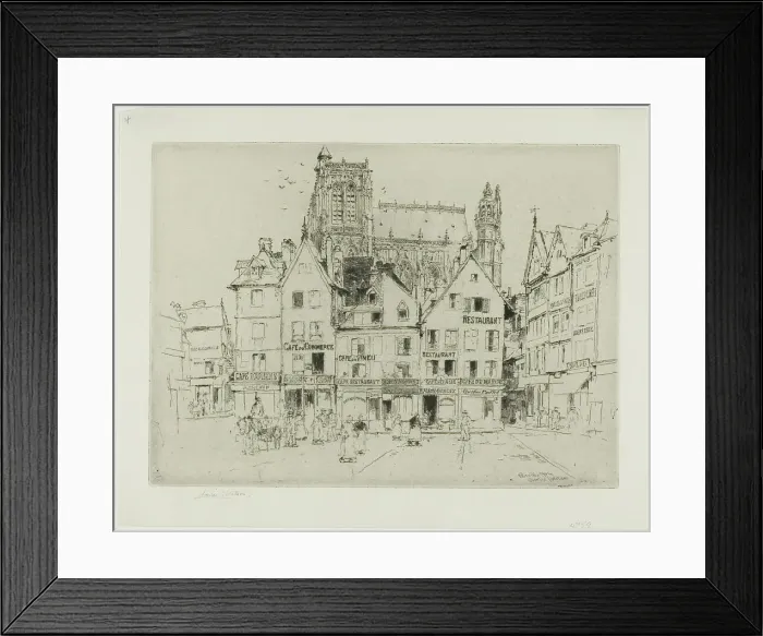 Framed Print : Abbéville, 1904. Creator: Charles John Watson Framed Print : Abbéville, 1904. Creator: Charles John Watson