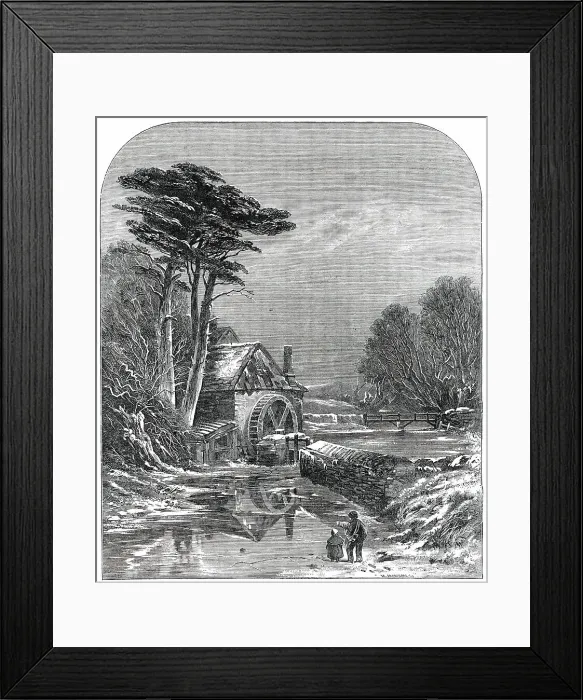 Framed Print : British Institution Exhibition - The Frozen Mill - painted by C. Branwhite, 1850. Creator: M Jackson. British Institution Exhibition - The Frozen Mill - painted by C. Branwhite, 1850. Creator: M Jackson Framed Print : British Institution Exhibition - The Frozen Mill - painted by C. Branwhite, 1850. Creator: M Jackson. British Institution Exhibition - The Frozen Mill - painted by C. Branwhite, 1850. Creator: M Jackson