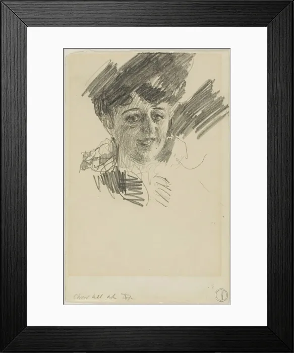 Framed Print : Head of a Woman, n.d. Creator: Anders Leonard Zorn Framed Print : Head of a Woman, n.d. Creator: Anders Leonard Zorn