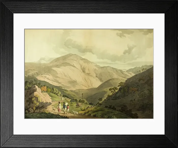 Framed Print : Sandy Bay Valley, St. Helena, n.d. Creator: Daniel Havell Framed Print : Sandy Bay Valley, St. Helena, n.d. Creator: Daniel Havell