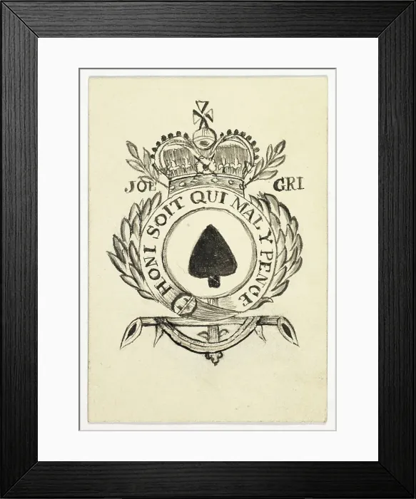 Framed Print : Playing Card-Ace of Spades, n.d. Creator: Unknown