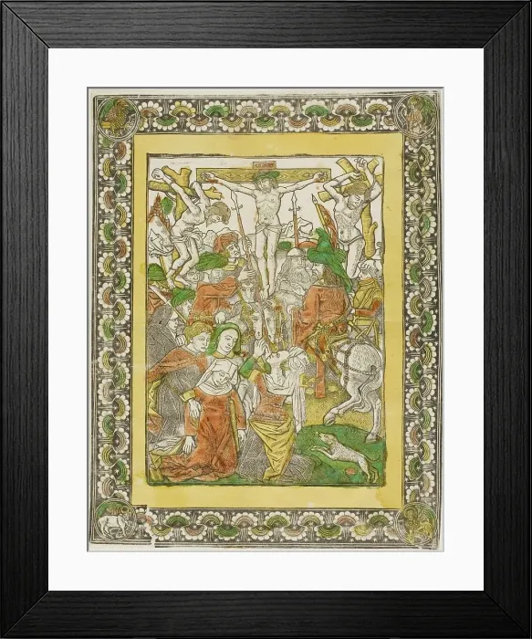 Framed Print : The Crucifixion, c. 1475. Creator: Unknown