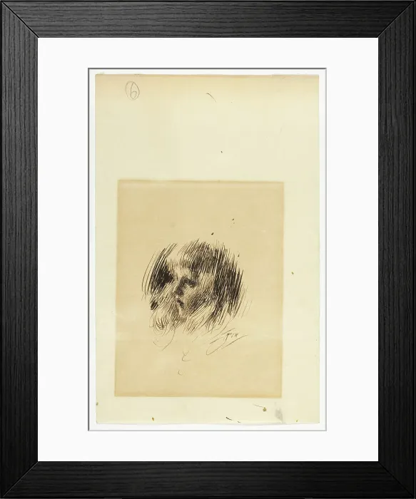 Framed Print : Head of a Girl, n.d. Creator: Anders Leonard Zorn Framed Print : Head of a Girl, n.d. Creator: Anders Leonard Zorn