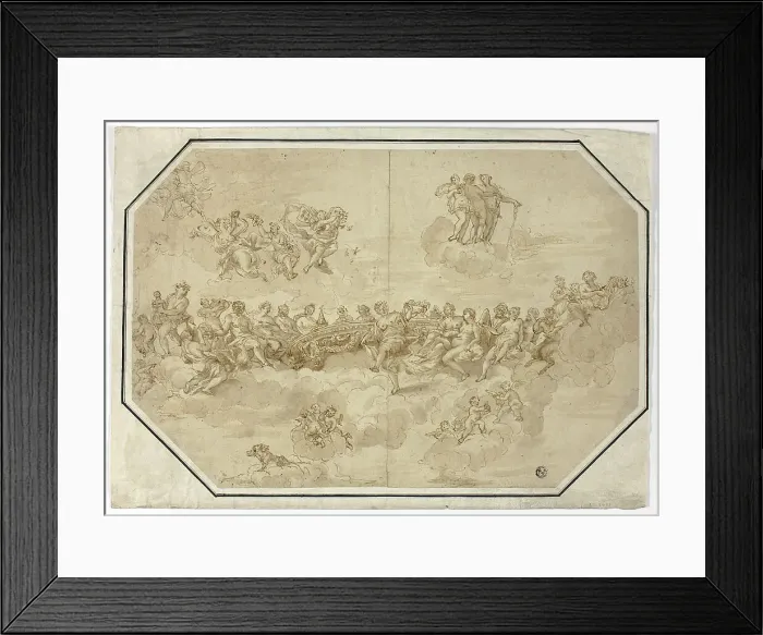 Framed Print : Feast of the Gods: Ceiling Design, n.d. Creator: Unknown Framed Print : Feast of the Gods: Ceiling Design, n.d. Creator: Unknown
