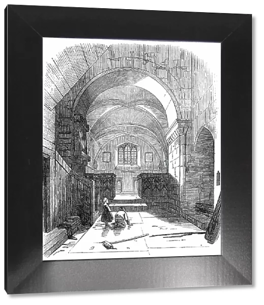 Interior of Upton Church, Bucks. 1850. Creator: Unknown