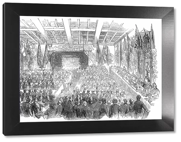Banquet given by the Mayor of Southampton to the Lord Mayor and Sheriffs of London, 1850. Creator: Unknown