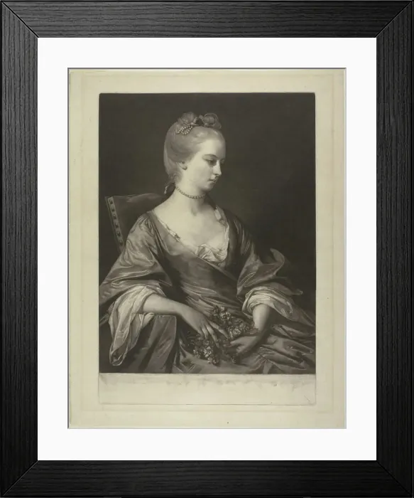 Framed Print : Esther Jacobs, c. 1760. Creator: John Spilsbury Framed Print : Esther Jacobs, c. 1760. Creator: John Spilsbury