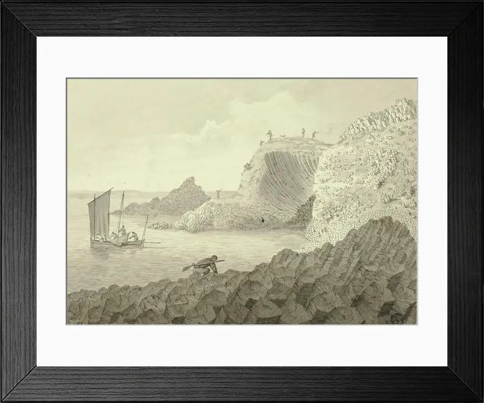 Framed Print : Giant's Causeway, 1772. Creator: John Cleveley the Younger Framed Print : Giant's Causeway, 1772. Creator: John Cleveley the Younger
