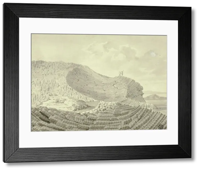 Framed Print : Giant's Causeway, 1772. Creator: John Cleveley the Younger Framed Print : Giant's Causeway, 1772. Creator: John Cleveley the Younger