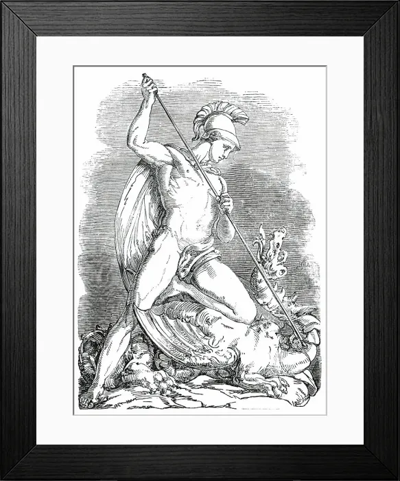 Framed Print : Sculpture of the New Front of Buckingham Palace - Centre, 1850. Creator: Unknown Framed Print : Sculpture of the New Front of Buckingham Palace - Centre, 1850. Creator: Unknown