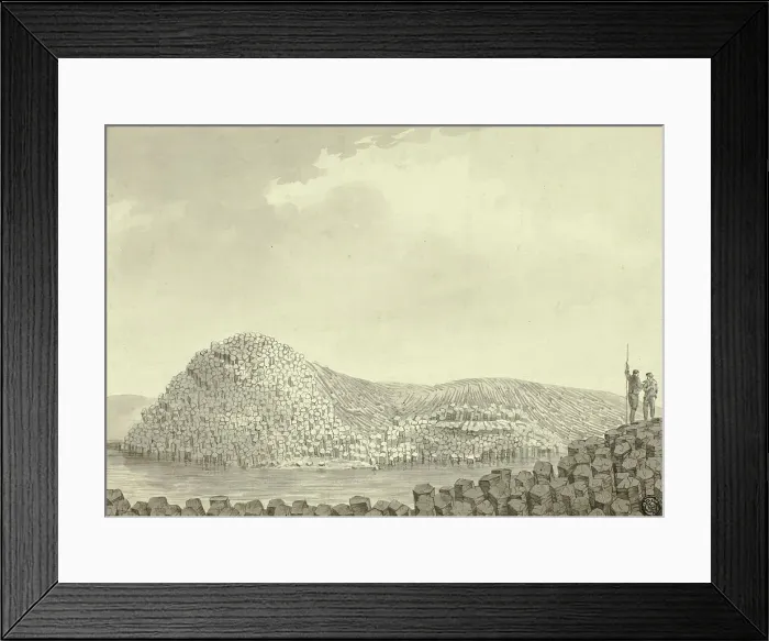 Framed Print : Giant's Causeway, 1772. Creator: John Cleveley the Younger Framed Print : Giant's Causeway, 1772. Creator: John Cleveley the Younger