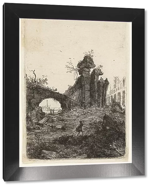 Ruins of the Coliseum, plate 10 from The Ruins of Rome, 1639 / 40. Creator: Bartholomeus Breenbergh