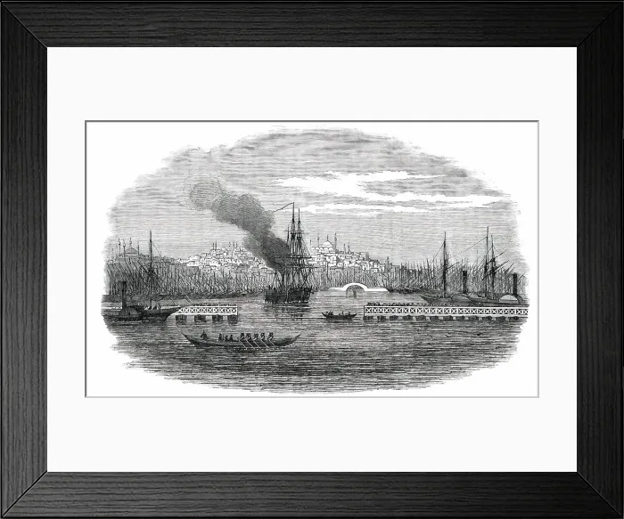 Framed Print : The Golden Horn, Constantinople, 1850. Creator: Unknown Framed Print : The Golden Horn, Constantinople, 1850. Creator: Unknown