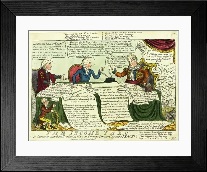 Framed Print : The Income Tax, n.d. Creator: JL Marks Framed Print : The Income Tax, n.d. Creator: JL Marks