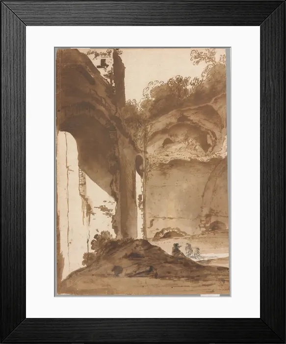 Framed Print : Villa of Maecenas at Tivoli, c. 1627. Creator: Bartholomeus Breenbergh Framed Print : Villa of Maecenas at Tivoli, c. 1627. Creator: Bartholomeus Breenbergh