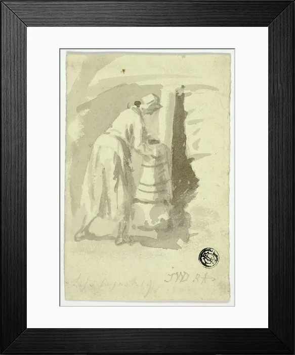 Framed Print : Woman Near Stove, 1819. Creator: James Ward Framed Print : Woman Near Stove, 1819. Creator: James Ward