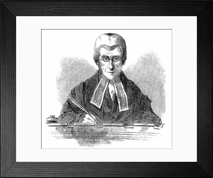 Framed Print : The Right Hon. Lord Campbell, Lord Chief Justice of the Court of Queen's Bench... 1850. Creator: Unknown Framed Print : The Right Hon. Lord Campbell, Lord Chief Justice of the Court of Queen's Bench... 1850. Creator: Unknown